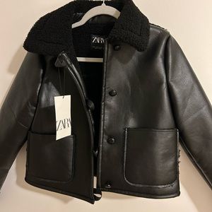 NEW ZARA LEATHER JACKET